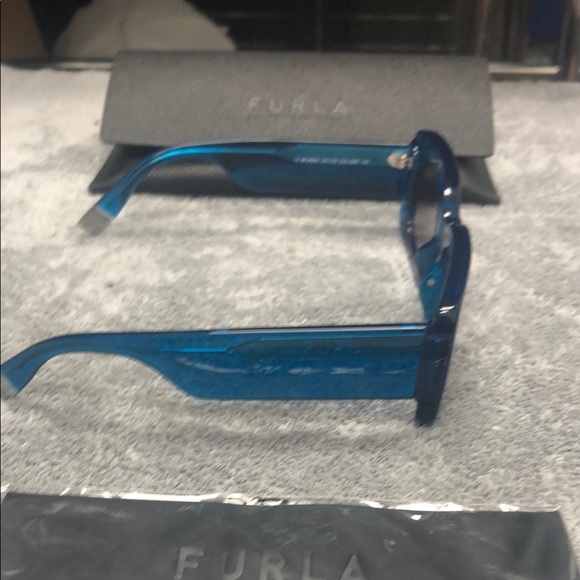 Furla Blue Rectangular Sunglasses - Picture 4 of 7